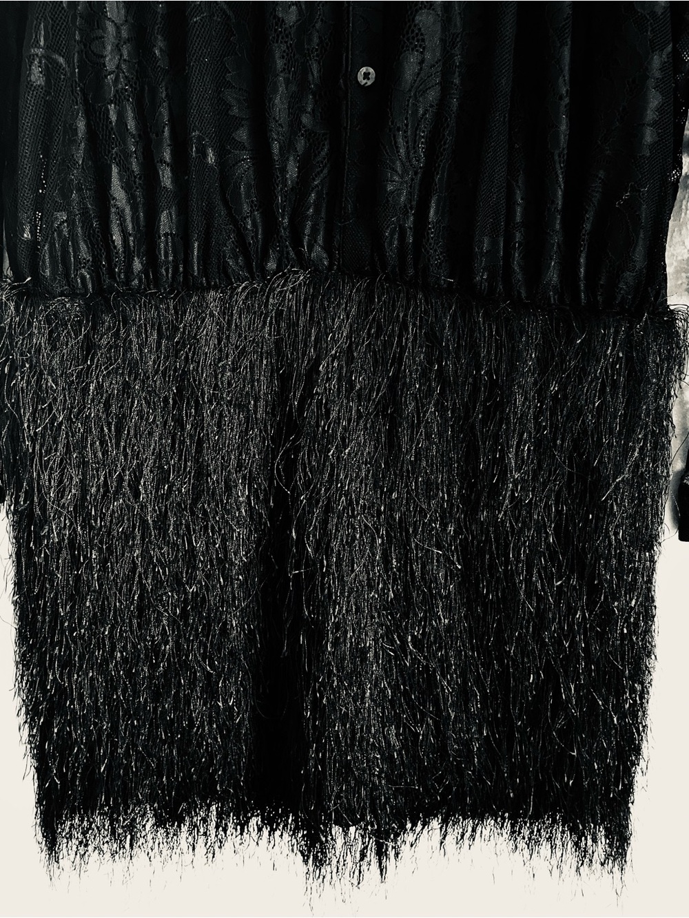 NWT Anthropologie Maeve Fringe Twofer Mini Shirtdress Size L - Picture 13 of 16